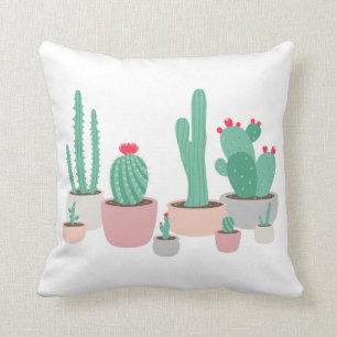 Cojín Decorativo El desierto soña los cactus Potted