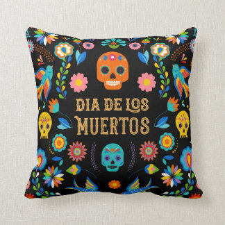 Cojín Decorativo El día de los muertos se desborda el azúcar