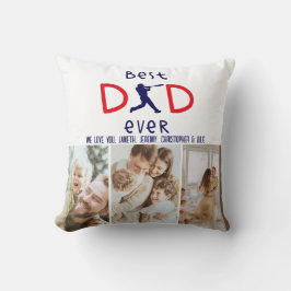 Cojín Decorativo El Día de los Padres en el béisbol foto Keepsake W