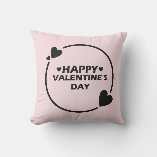 Cojín decorativo el día de San Valentín (Anverso)