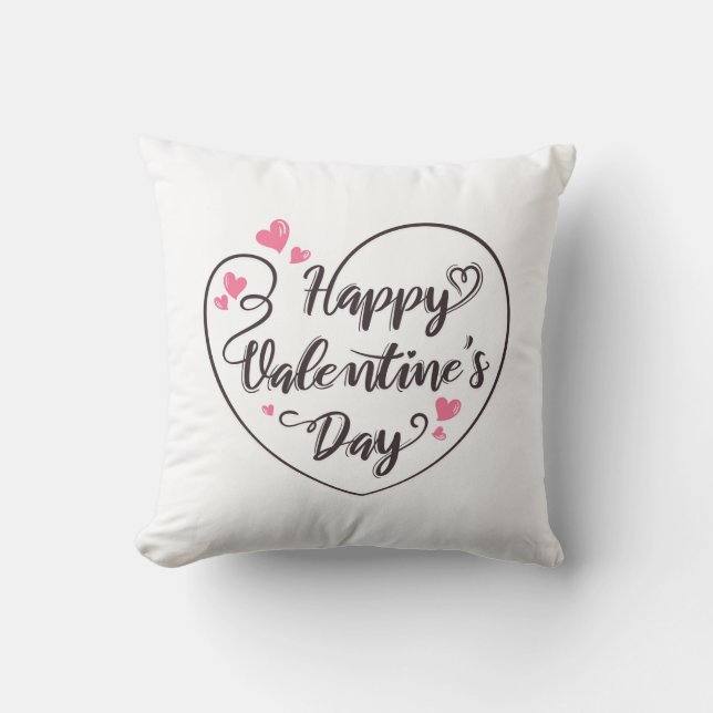 Cojín decorativo el día de San Valentín (Anverso)
