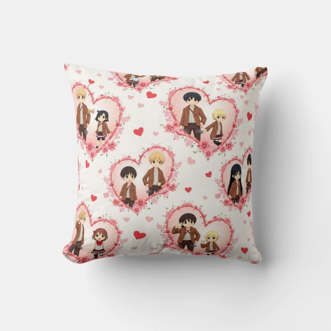 COJÍN DECORATIVO EL DÍA DE SAN VALENTÍN ANIME CUSHION (Anverso)