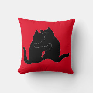 COJÍN DECORATIVO EL DÍA DE SAN VALENTÍN CAT PILLOW