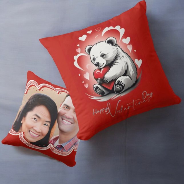 Cojín Decorativo El día de San Valentín con Oso Teddy rico (Subido por el creador)