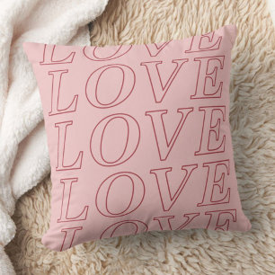 Cojín Decorativo El día de San Valentín de tipografía de amor Pillo