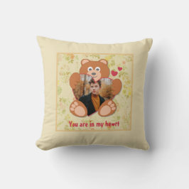 Cojín Decorativo El día de San Valentín fotográfico de Teddy Bear c