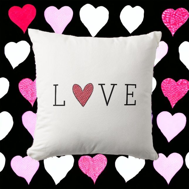 Cojín Decorativo El día de San Valentín Love Heart (Subido por el creador)