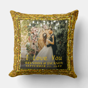 Cojín Decorativo El día de San Valentín Te Amo