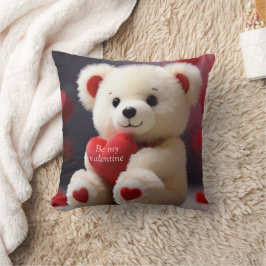 Cojín decorativo el día de San Valentín Teddy Bear
