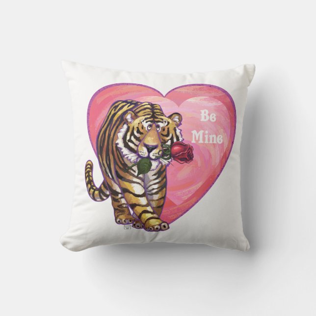 Cojín Decorativo El día de San Valentín Tiger (Anverso)