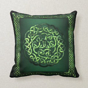 Cojín Decorativo El día de St Patrick - modelo céltico