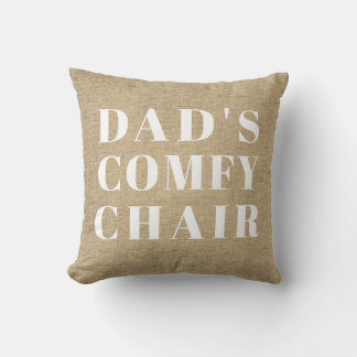 Cojín Decorativo El Día del Padre de la Silla Beige Linen