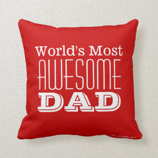 Cojín Decorativo El diseño de texto DAD más sorprendente del mundo