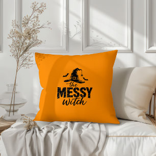 Cojín Decorativo El Diseño Desordenado de Bruja para Halloween