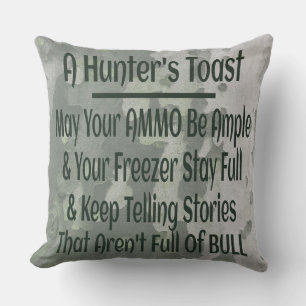 Cojín Decorativo El divertido camuflaje verde de la tostada de Hunt