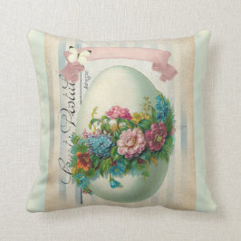 Cojín Decorativo El doble del huevo de la flor de Pascua del