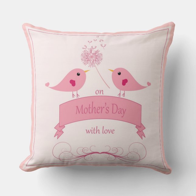 Cojín decorativo "el el día de madre con amor " (Anverso)