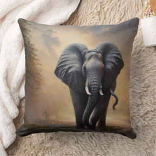 Cojín Decorativo El elefante africano, el rey