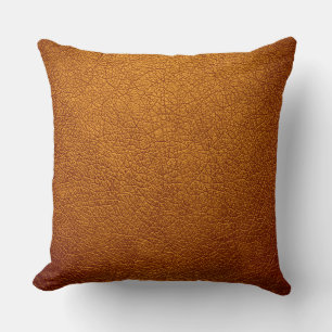 Cojín Decorativo El elegante aspecto marrón del cuero