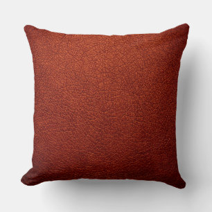 Cojín Decorativo El elegante aspecto marrón del cuero