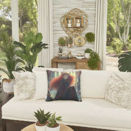 Cojín Decorativo El elfo místico en un bosque de fantasía