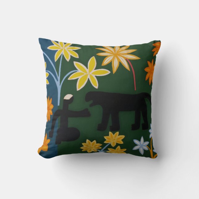 Cojín Decorativo El encuentro con la pantera 2006 (Anverso)