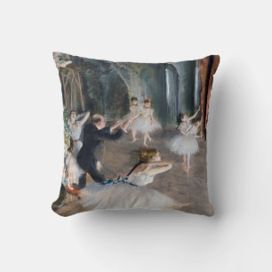 Cojín Decorativo El ensayo en escena, Edgar Degas