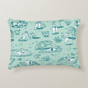 Cojín Decorativo El entorno con los chicas de playa de verano. Pata