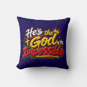Cojín Decorativo Él es el Dios de lo posible