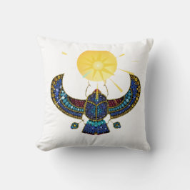 Cojín Decorativo El Escarabajo Alado del Antiguo Egipto