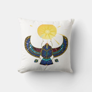 Cojín Decorativo El Escarabajo Alado del Antiguo Egipto