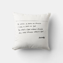 Él escribe un poema sobre América