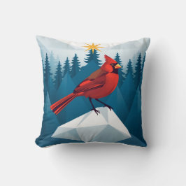 Cojín Decorativo El especial de Navidad del cardenal del norte