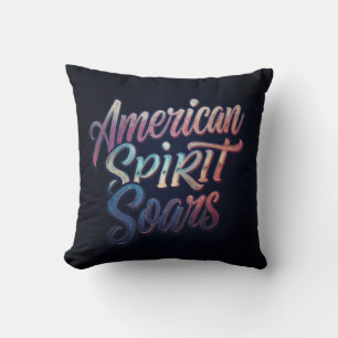 Cojín Decorativo El espíritu americano se acelera