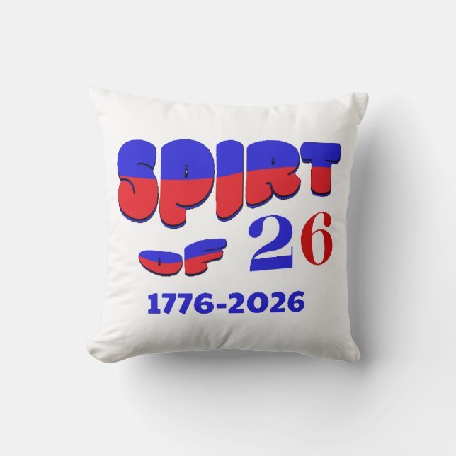 COJÍN DECORATIVO  EL ESPÍRITU DEL 26  (Anverso)
