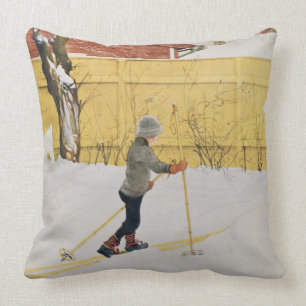 Cojín Decorativo El esquiador, c.1909