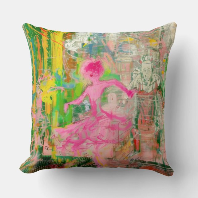 Cojín Decorativo El estalker - Neon Ballet Chaos (Anverso)