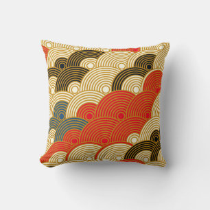 Cojín Decorativo El estilo japonés escala las olas sin inconvenient