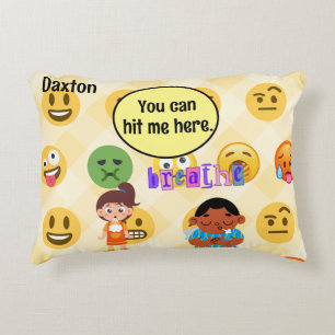 Cojín Decorativo El estudiante de docencia calma el rastro de la es