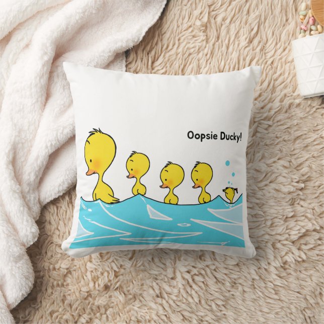Cojín Decorativo El estúpido duckling hace un escándalo (Manta)