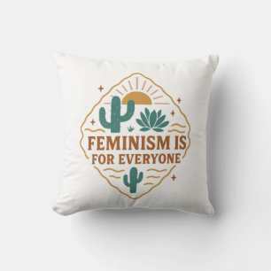 Cojín Decorativo El feminismo es para todos: empoderamiento inclusi