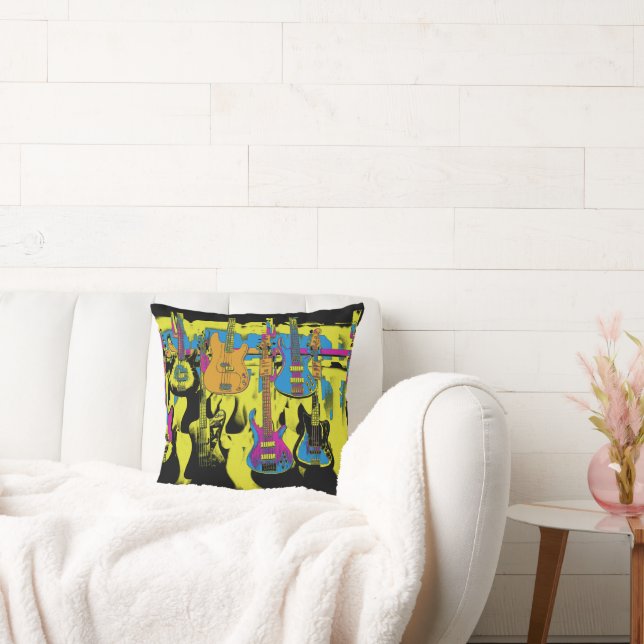 Cojín Decorativo El Fiesta de guitarra - Instrumento musical (Sofá)
