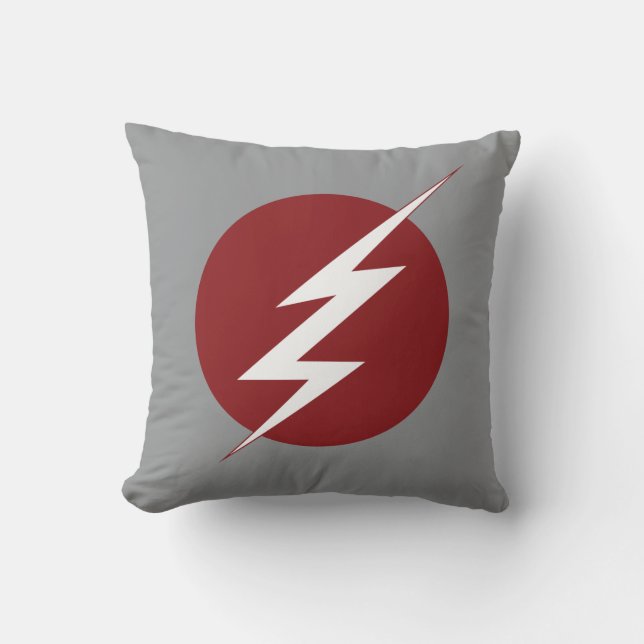 Cojín Decorativo El Flash | Logo de Lightning Bolt (Anverso)