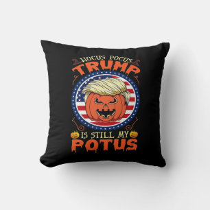 Cojín Decorativo El foco de hocus sigue siendo mi papa Trumpkin Hal