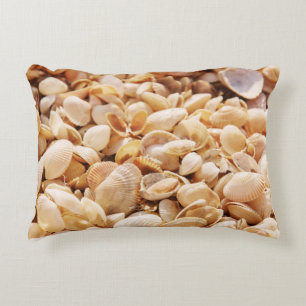 Cojín Decorativo El fondo texturizado de verano en Sea Beach Shell