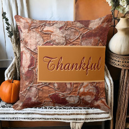 Cojín Decorativo El fracaso del boho rústico naranja agradecido bor