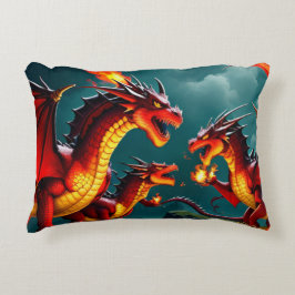 Cojín Decorativo El fuego del dragón