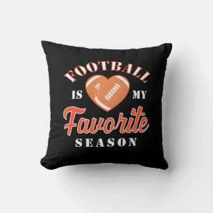 Cojín Decorativo El fútbol americano es mi estación favorita