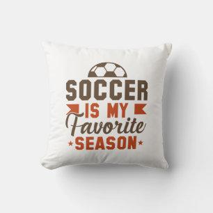 Cojín Decorativo El fútbol es mi estación favorita