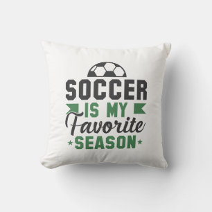 Cojín Decorativo El fútbol es mi estación favorita